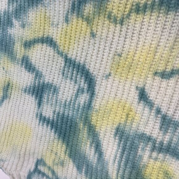 POL Oversized Tie Dye Effect Slouchy Sweater tunic Size MED Hi Lo Hem - Picture 4 of 7